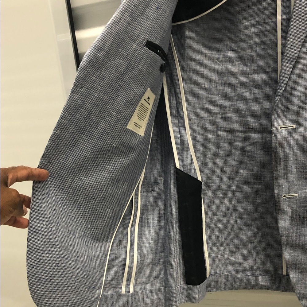 Men's Light Blue Blazer - Picture 6 of 8